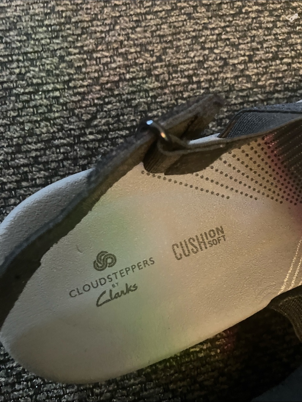 Clarks cloudstoppers arla jacory Slingback Sandals black/grey size 9 - Picture 4 of 12